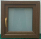 Plastic steel full wood color coated flat window
